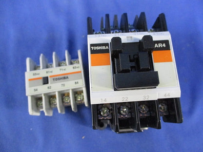 補助継電器100V・接点ユニットセット(キズ・汚れ有) AR4+TB-AX22H/65