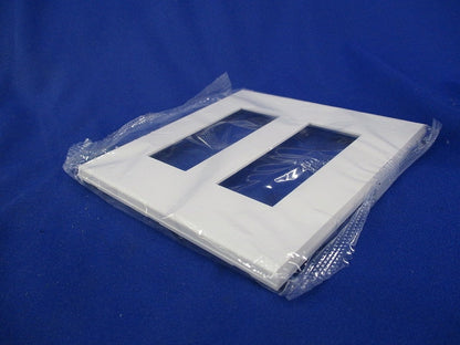 コンセントプレート2連用 スクエア(10枚入)(ピュアホワイト) QWD-33