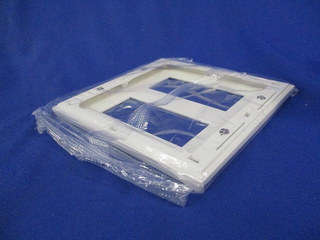 コンセントプレート2連用 スクエア(10枚入)(ピュアホワイト) QWD-33