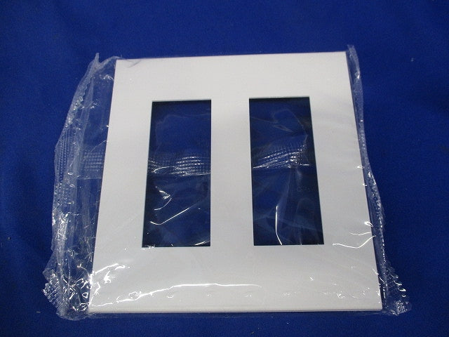 コンセントプレート2連用 スクエア(10枚入)(ピュアホワイト) QWD-33