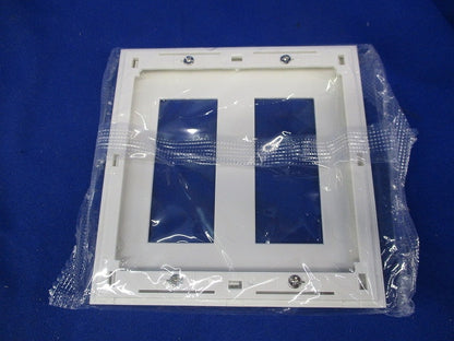 コンセントプレート2連用 スクエア(10枚入)(ピュアホワイト) QWD-33