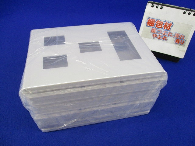 コンセントプレート6コ用(9枚入)(ホワイト)(新品未開封) WTF8076