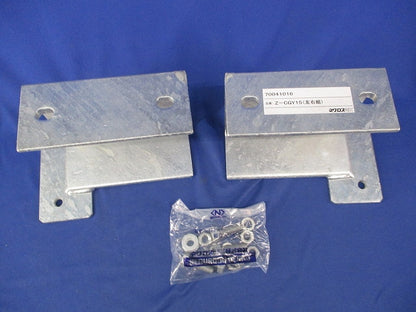 床面固定立上りケーブルラック用耐震架台(亜鉛)(1セット入)(キズ・汚れ有) Z-CGY15