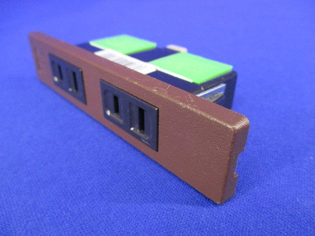 家具用ミニダブルコンセント(チョコ) WF2039AK