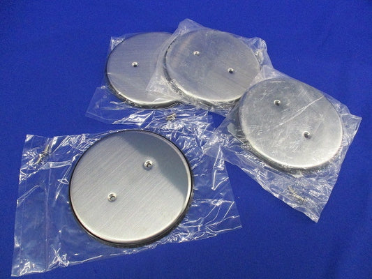 ステンレス丸型大カバープレート(4枚入)National WN8640