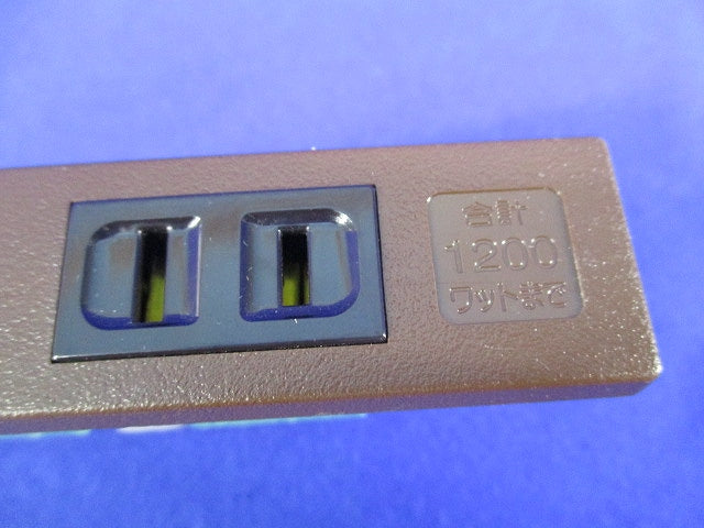 家具用ミニダブルコンセント(チョコ) WF2039AK