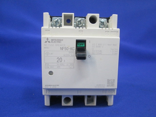 ノーヒューズブレーカー 3P3E20A(キズ・汚れ有) NF50-KC