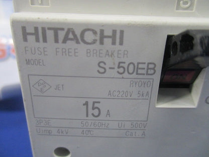 配線用遮断機3P3E15A(キズ・汚れ有) S-50EB