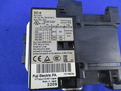 電磁接触器200V SC-0