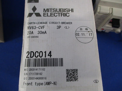高調波・サージ対応形 漏電遮断器3Ｐ20A NV63-CVF