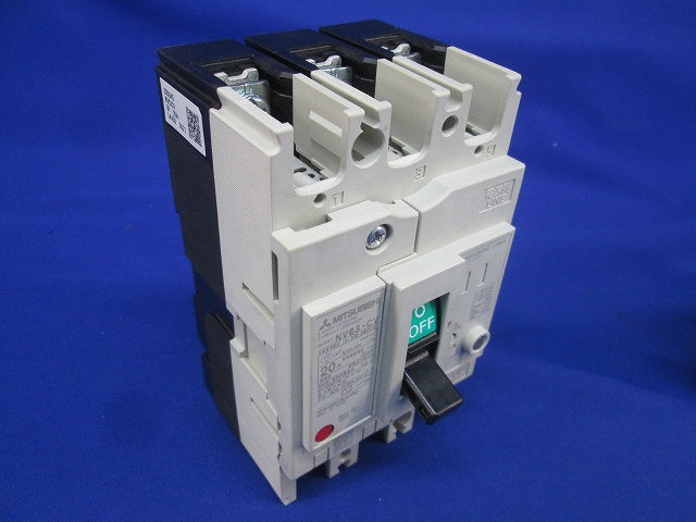 漏電遮断器3P3E20A(キズ・汚れ有) NV63-CV