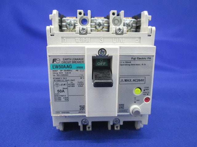 一般配線用漏電遮断器 3P50A EW50AAG-3P050