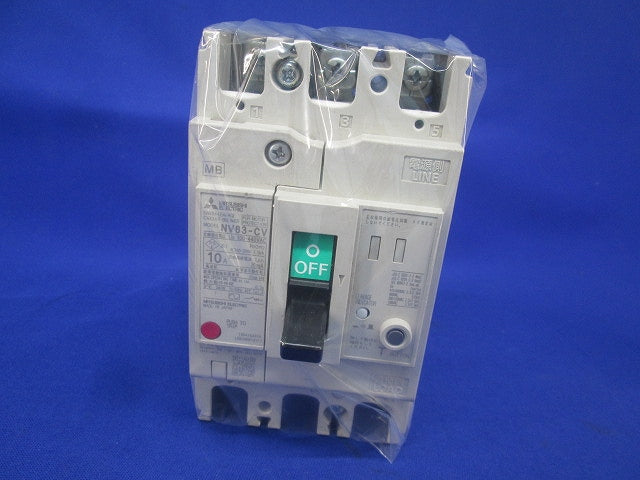 漏電遮断器3P3E10A NV63-CV