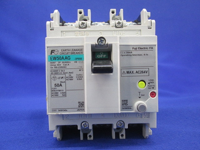 一般配線用漏電遮断器 3P50A EW50AAG-3P050
