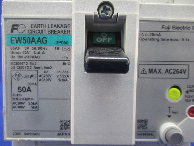一般配線用漏電遮断器 3P50A EW50AAG-3P050
