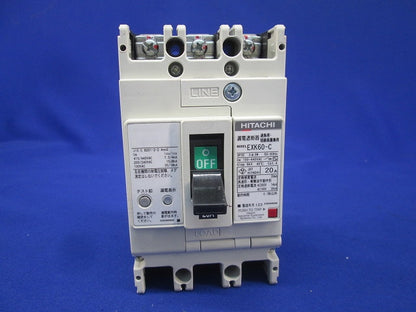 漏電遮断器3P3E20A EXK60-C