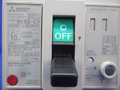漏電遮断器3P3E10A NV63-CV