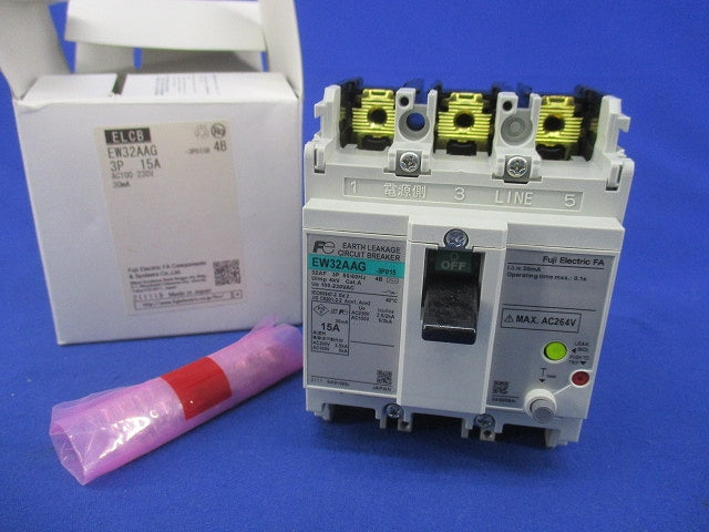配線用漏電遮断器3P15A EW32AAG-3P015