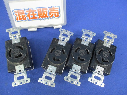 引掛埋込コンセントセット(混在4個入)(汚れ有) WF2520他