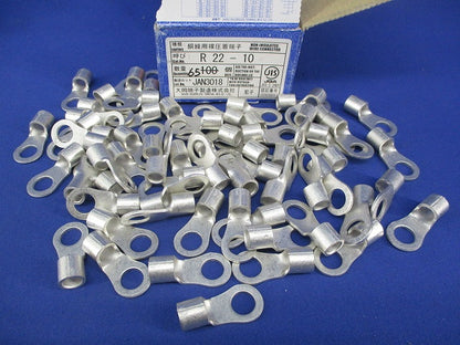 銅線裸圧着端子(65個入) R22-10