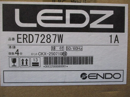 ＬＥＤユニバーサルダウンライト 3000K 埋込穴φ１２５ 白 ランプ付 電源別売 ERD7287W