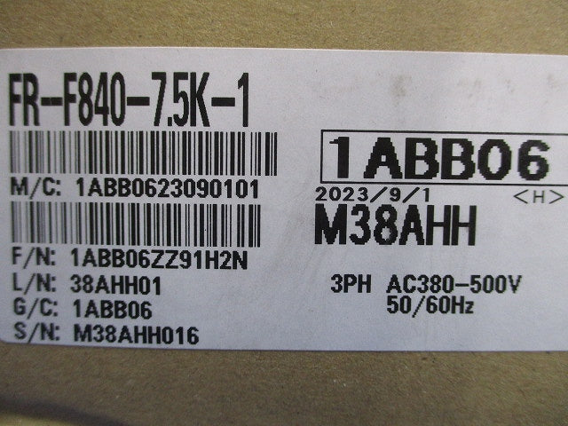 インバータ 3PH AC380-500V FR-F840-7.5K-1