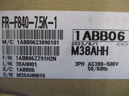 インバータ 3PH AC380-500V FR-F840-7.5K-1