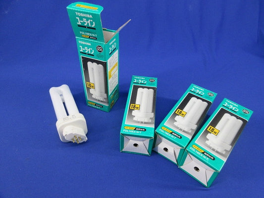 ユーライン2 コンパクト形蛍光ランプ(昼白色)(4個入) FDL18EX-N
