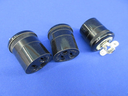 接地2P15Aコードコネクタボディ(コードクリップ付)(3個入) WA1519