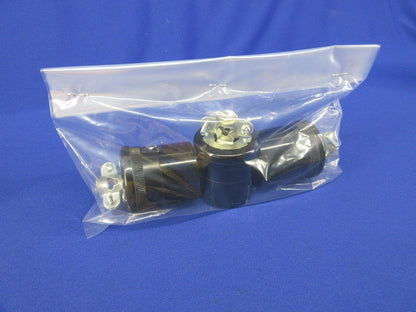 接地2P15Aコードコネクタボディ(コードクリップ付)(3個入) WA1519
