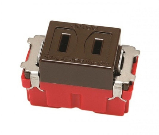 ニューマイルドビーシリーズ 埋込コンセント(チョコ色) JEC-BN-5