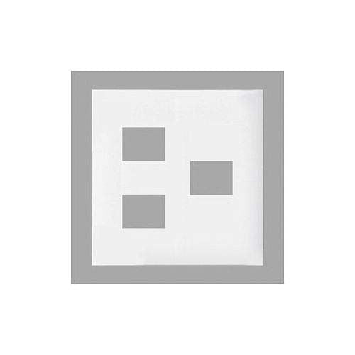 スクエアコンセントプレート(2コ+1コ用)(ホワイト) WTF8073W