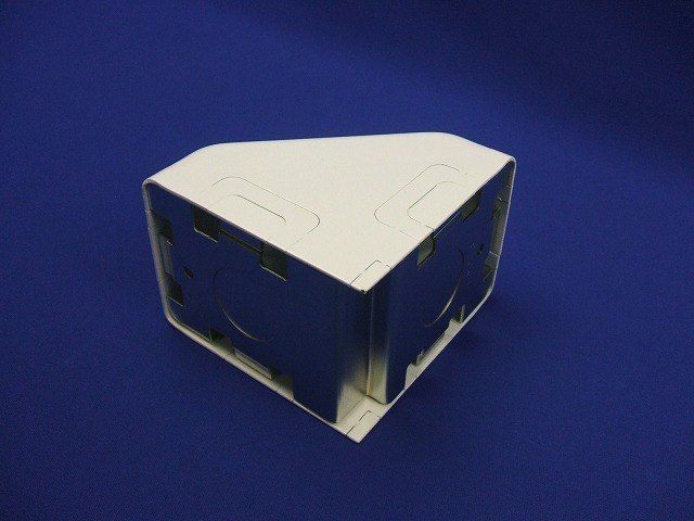 コーナーボックス 見切り縁ノック付き B型 ホワイト 《メタルモール付属品》 M246