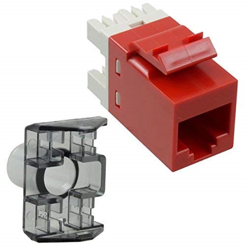 cat6 SL 110ジャック,t568 a / B,レッド 1375055-7