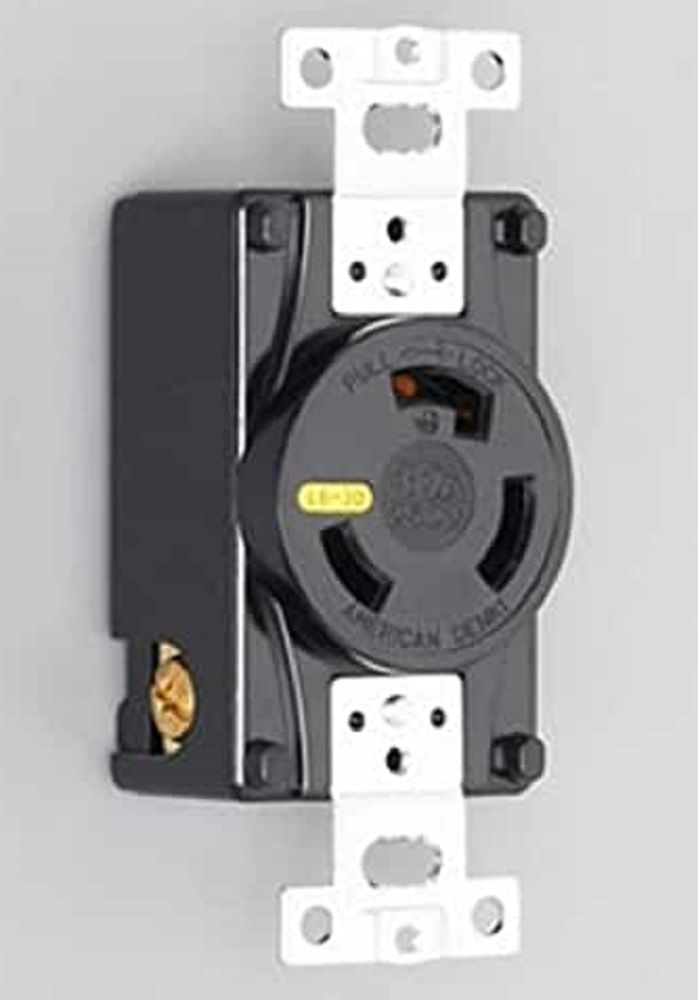 引掛形 埋込コンセント 接地2P30A250V 黒 3320-L6