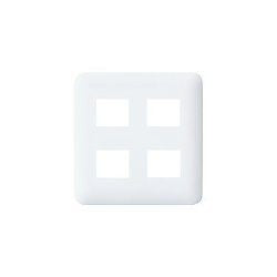 コスモシリーズワイド21 コンセントプレート ラウンド ホワイト 10個入り WTF7004W-10