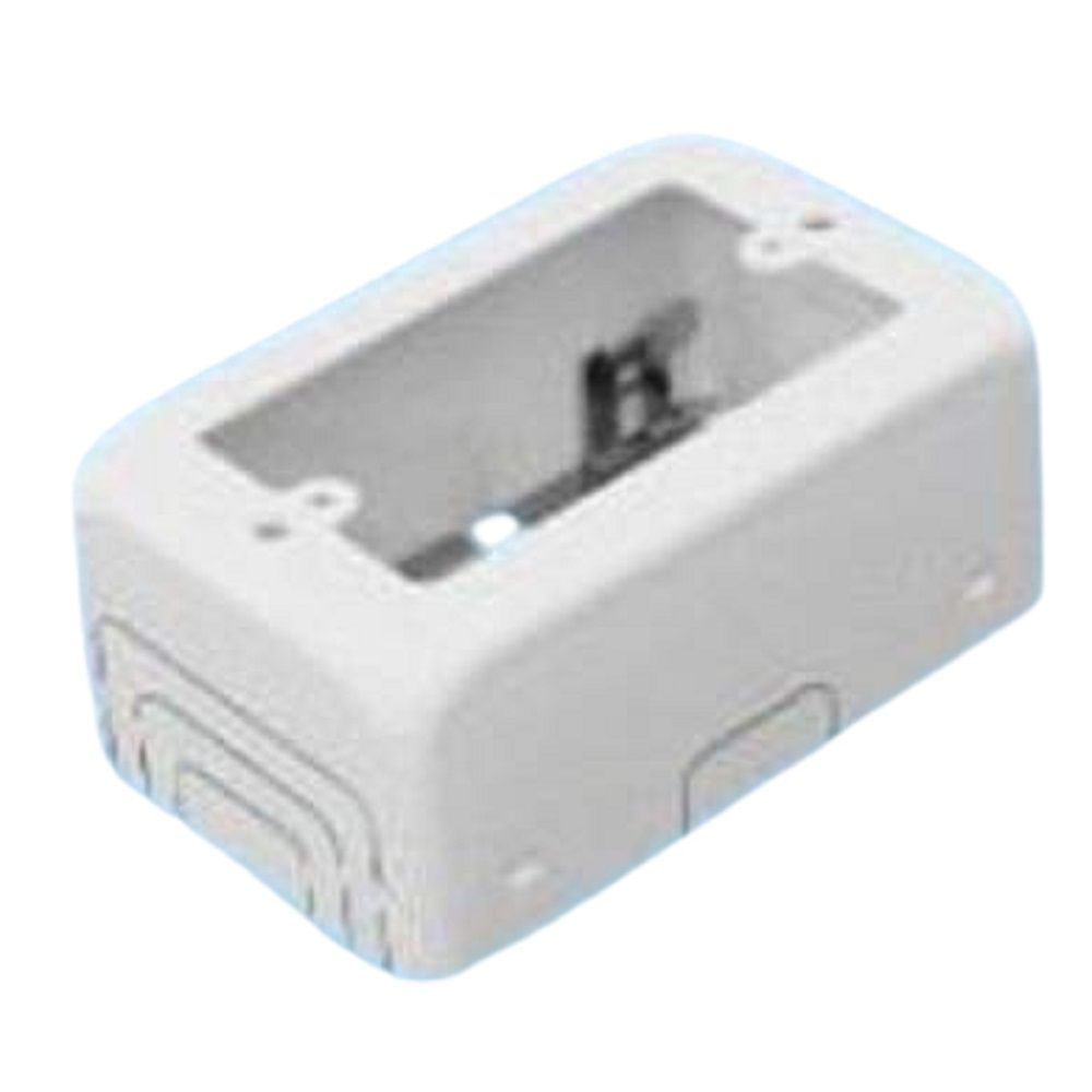 スイッチボックス ワンタッチ 側面ノックアウト 1個用 C型 深型 ホワイト M371