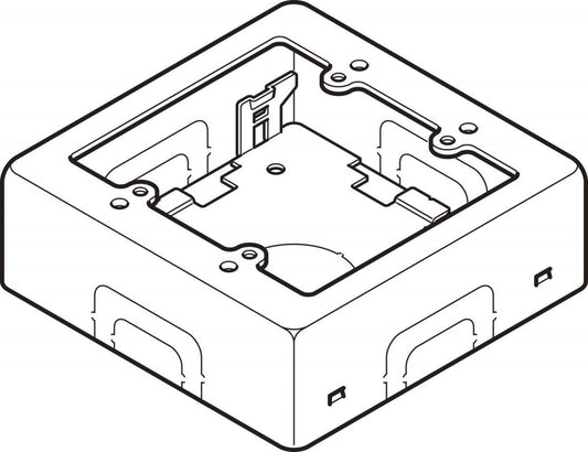 AB型 2個用スイッチボックス浅型 M262