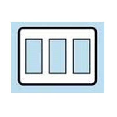 WIDE-iコンセント コンセントプレート 9個用(3+3+3)用 アルミ製 (20個入) DG6119N-20