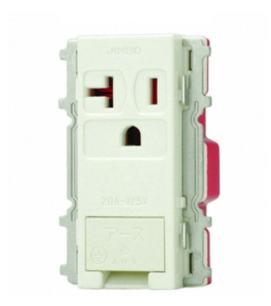共用接地コンセント 2PE 15A 20A 125V ピュアホワイト JEC-BN-ITGEKPW
