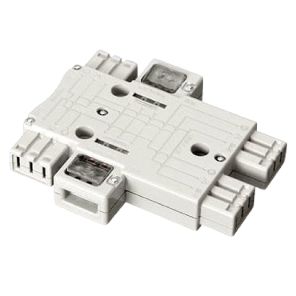 ハーネス用ジョイントボックス 4分岐 送り付 結線完了表示付 20A 125V (ホワイト) MJ2496W