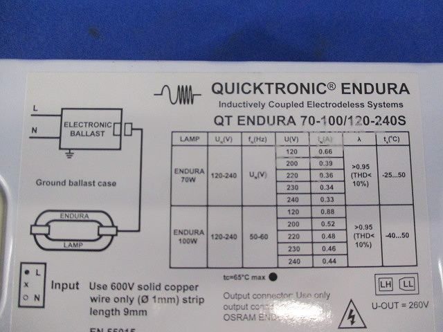 QUICKTRONIC ENDURA 70-100/120-240S