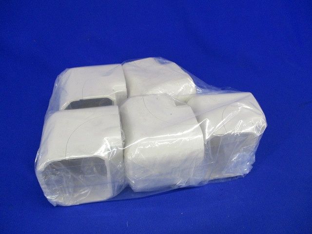 スッキリダクト用エクスターナルエルボ(5個入)ミルキーホワイト DAS42807W