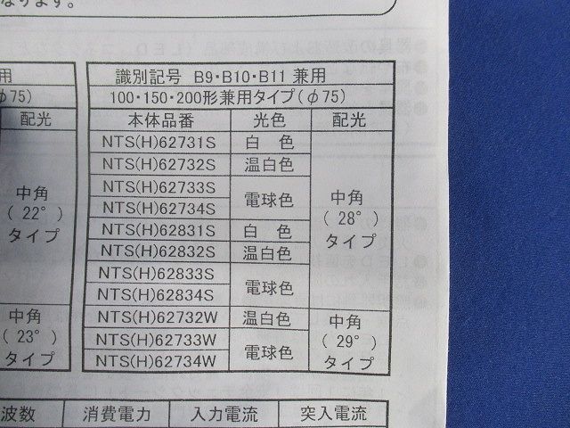 LEDダウンライトライト 電源ユニット・ライコン無 電球色 φ75 NTS62834S