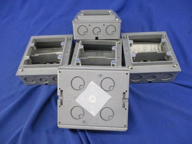 埋込スイッチボックス(5個入)(グレー) CSW-2N