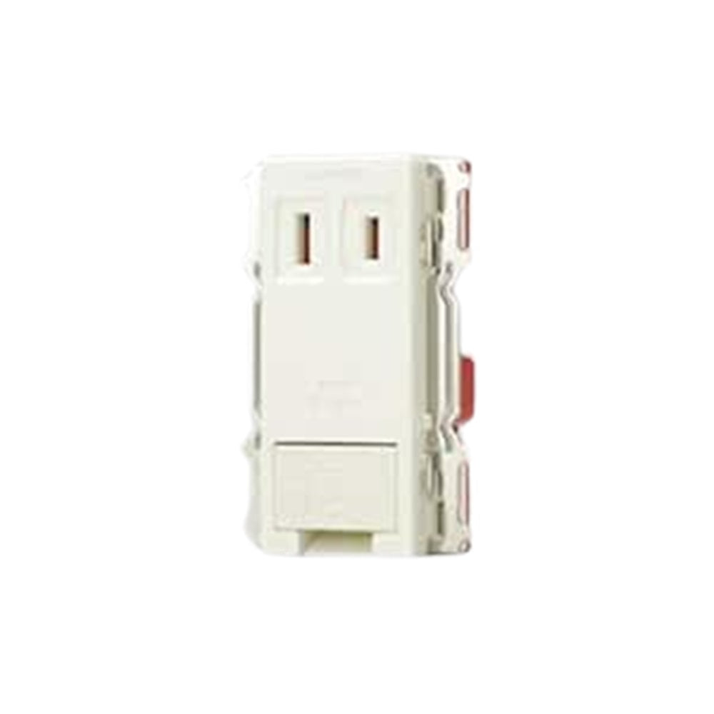 埋込アースターミナル付シングルコンセント ピュアホワイト JEC-BN-5EK-PW